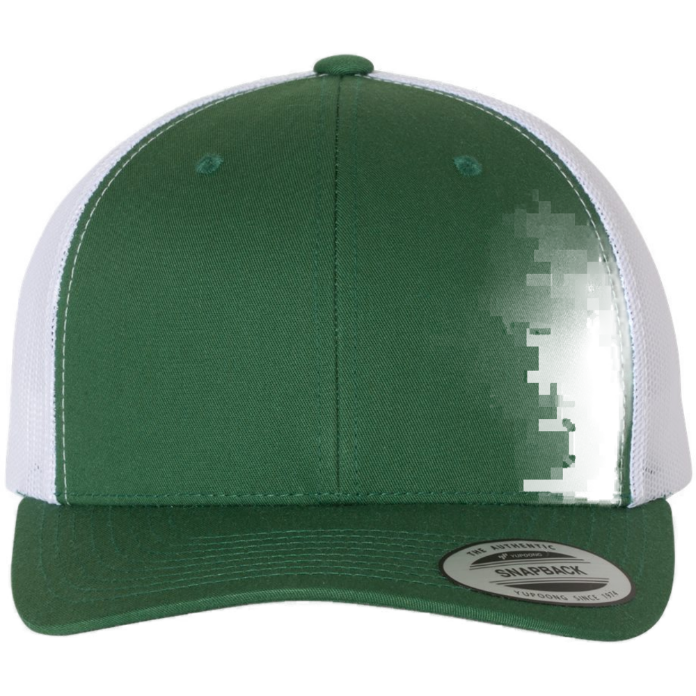 Retro Trucker Cap — Evergreen/ White
