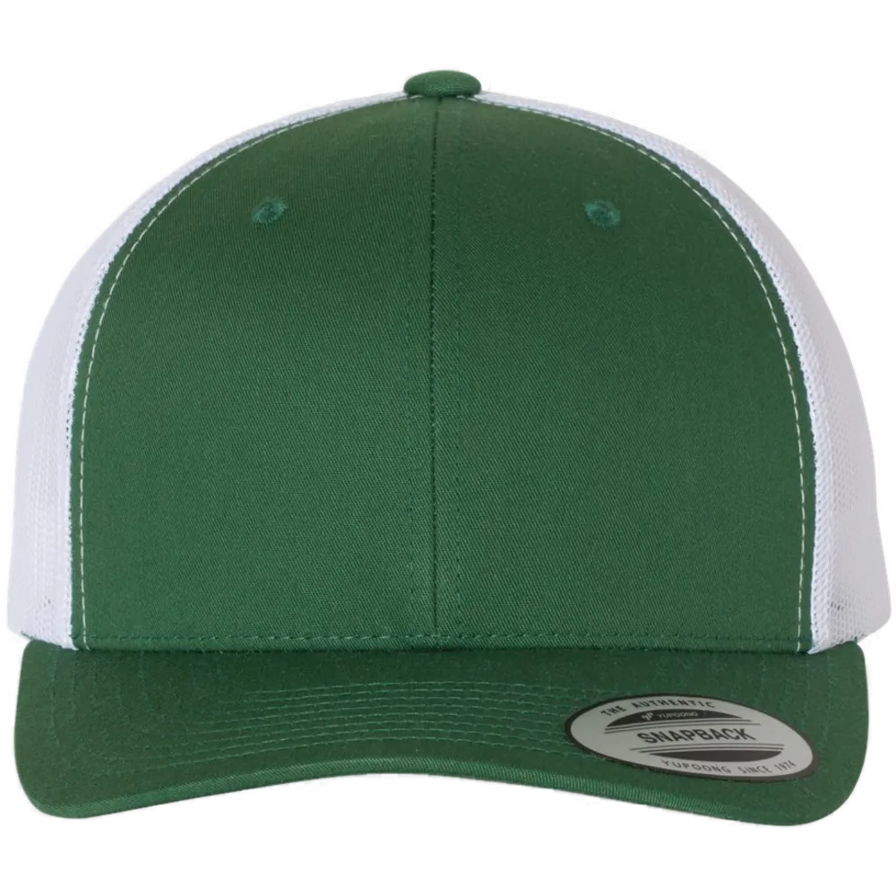 Retro Trucker Cap — Evergreen/ White
