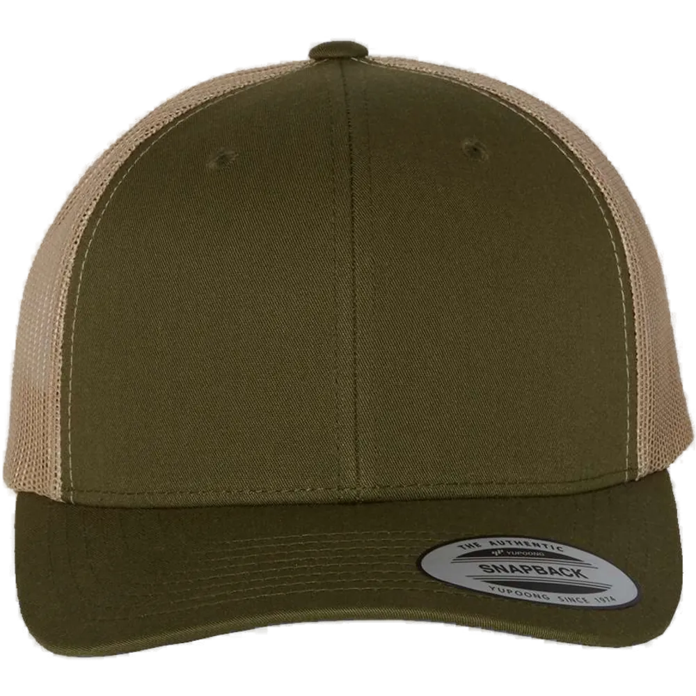Retro Trucker Cap — Moss/ Khaki