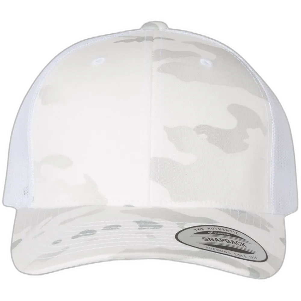 Retro Trucker Cap — Multicam Alpine/ White