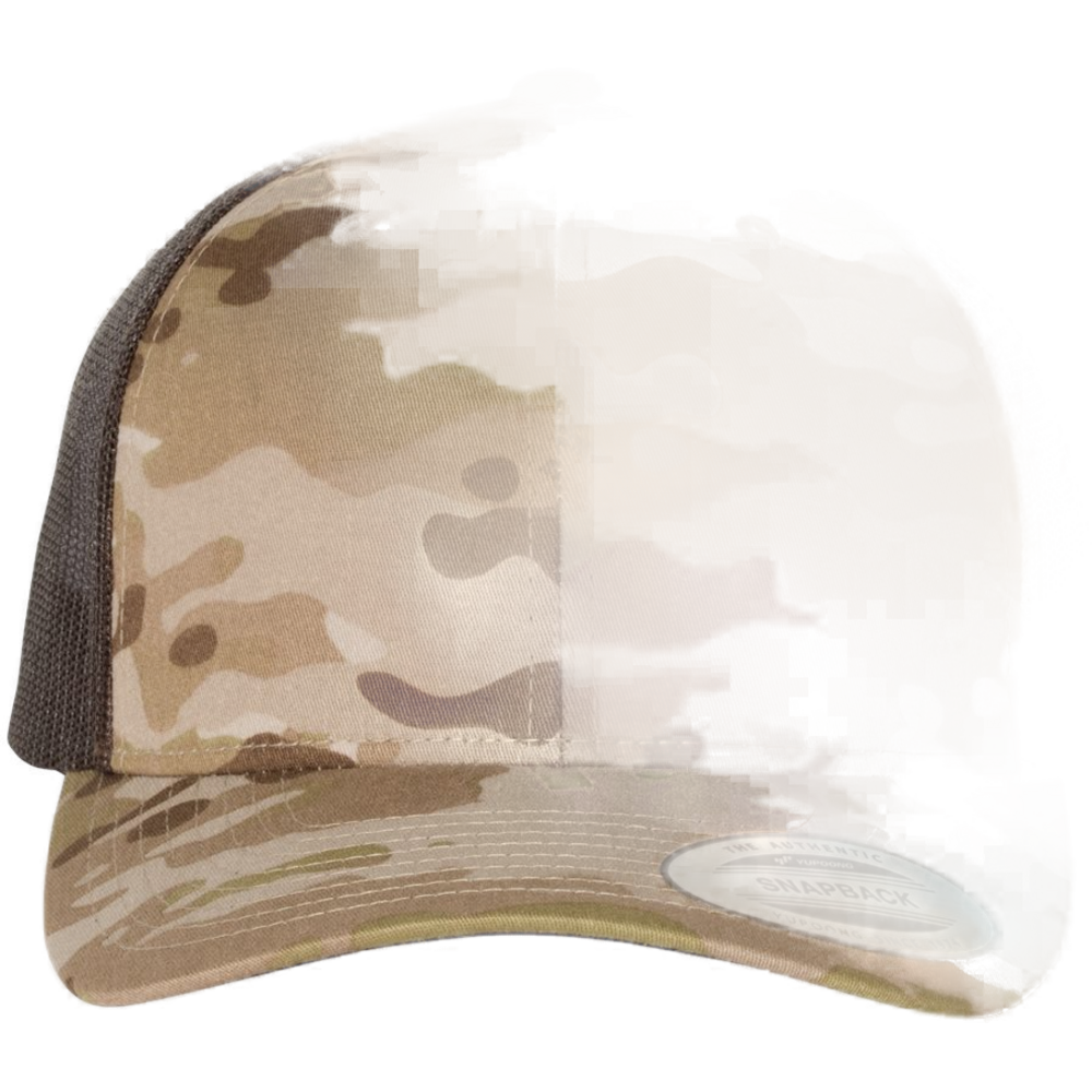 Retro Trucker Cap — Multicam Arid/ Brown