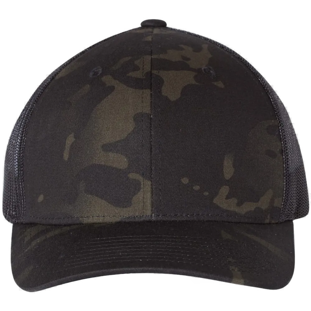 Retro Trucker Cap — Multicam Black/ Black