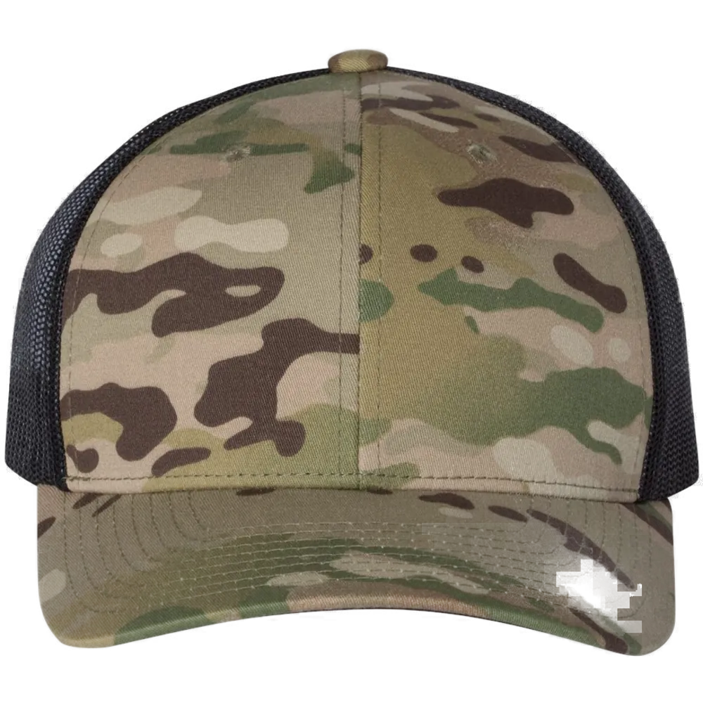 Retro Trucker Cap — Multicam Green/ Black