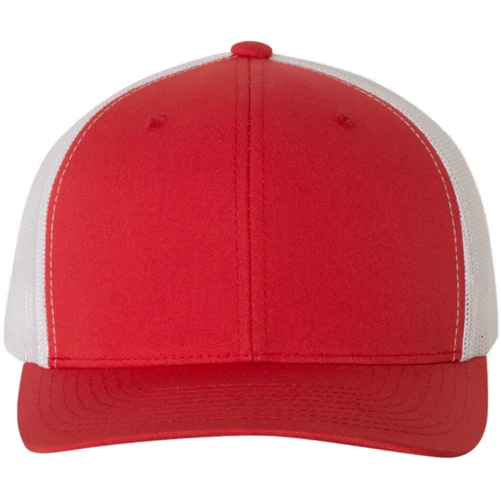 Retro Trucker Cap — Red/ White