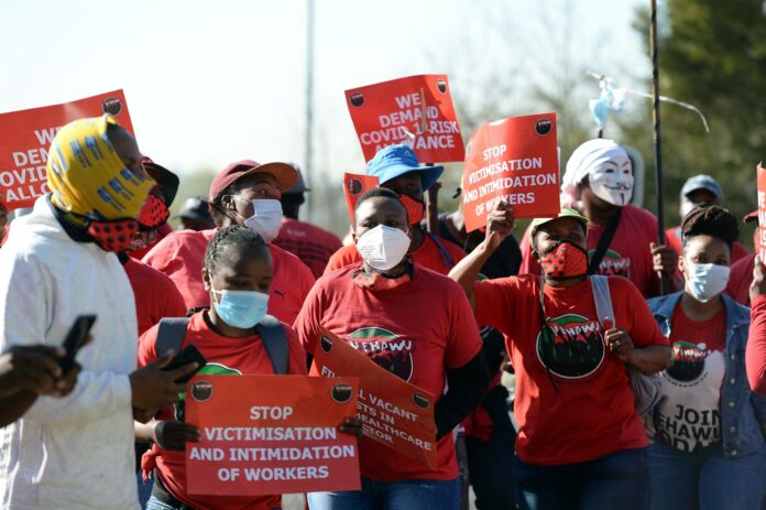 Nehawu set to protest outside Union Buildings for frontline workers