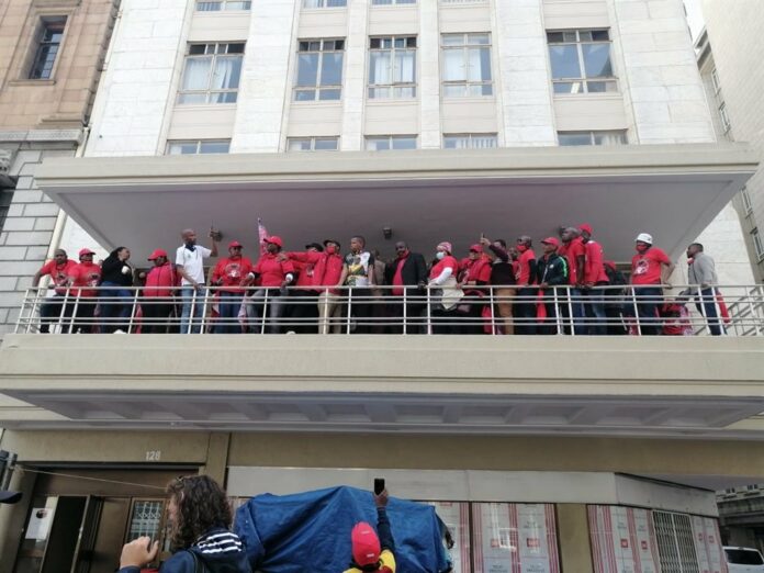 PPE protest: 2 arrested as police use water cannons to disperse Nehawu members in Cape Town