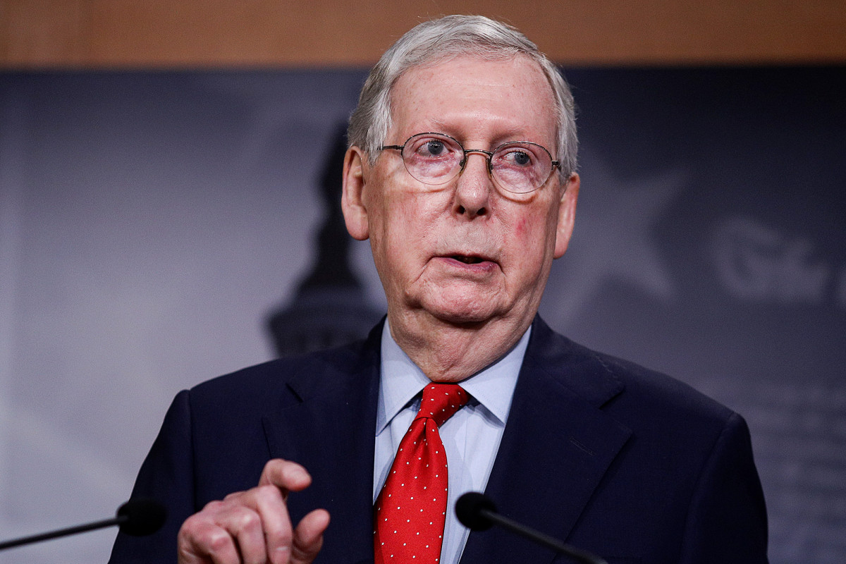 Mitch McConnell calls big firms getting small-business loans an ‘intriguing dispute’