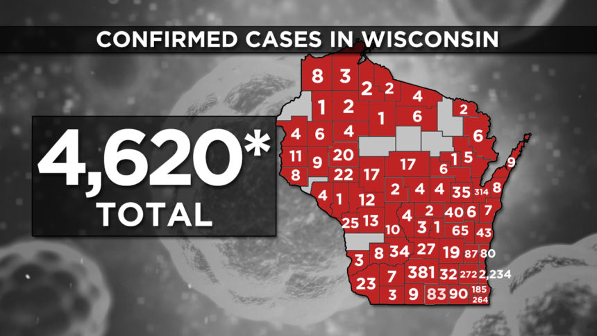 Wisconsin COVID-19 cases increase by 121; 12 more dead