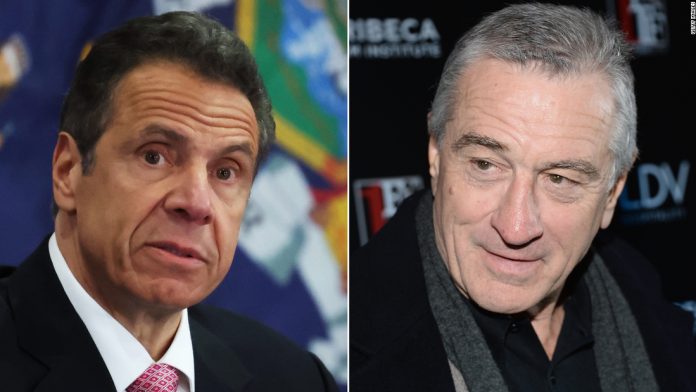 Andrew Cuomo is down for Robert De Niro to play him