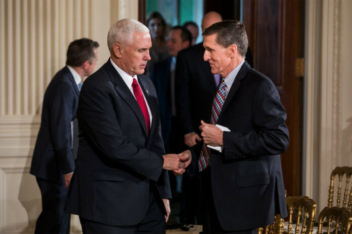 Pence said he’d be ‘happy’ to see Michael Flynn return to White House