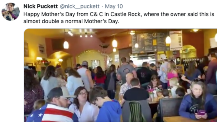 A Colorado restaurant opened sit-down brunch on Mother’s Day. It got shut down.