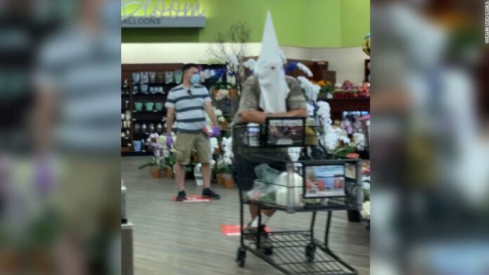 Man who wore what appeared to be a KKK white hood to the grocery store won’t be charged with a crime