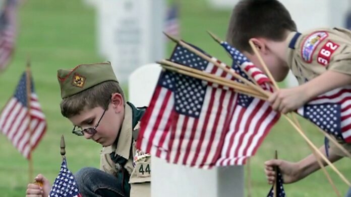 Boy Scouts banned from planting American flags on veterans’ graves for Memorial Day due to coronavirus