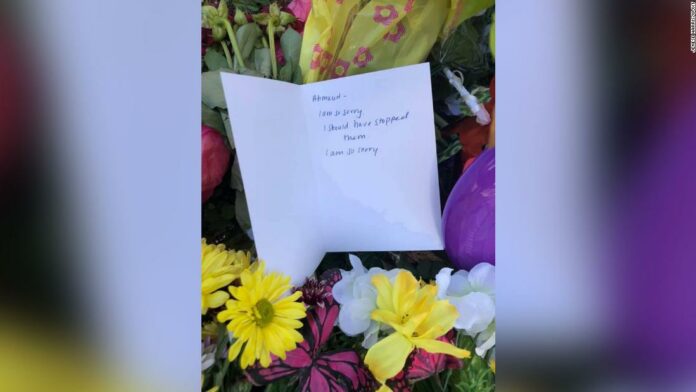 Unsigned note left at the Ahmaud Arbery memorial: ‘I am so sorry. I should have stopped them’