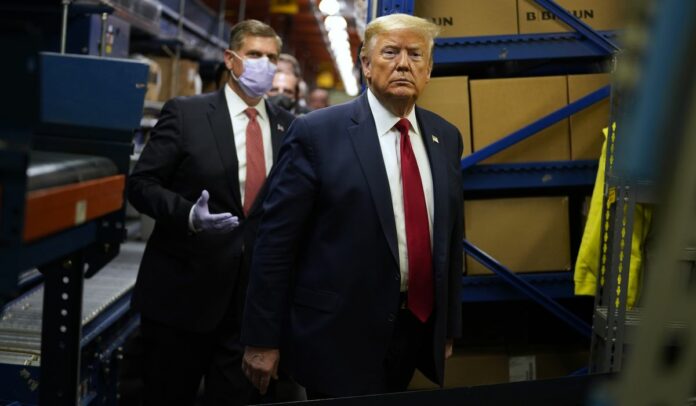 Trump blames Biden, Obama for depleted national stockpile of medical supplies