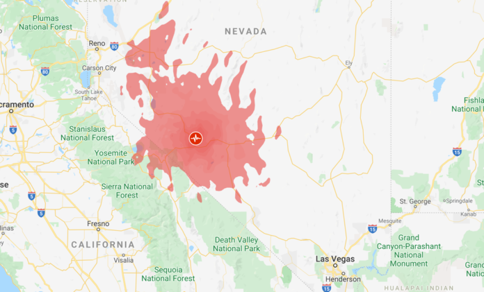 6.5 earthquake strikes near Tonopah, felt in Las Vegas