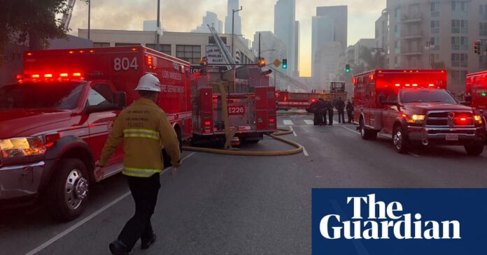 Los Angeles explosion: 10 firefighters injured in ‘major emergency’