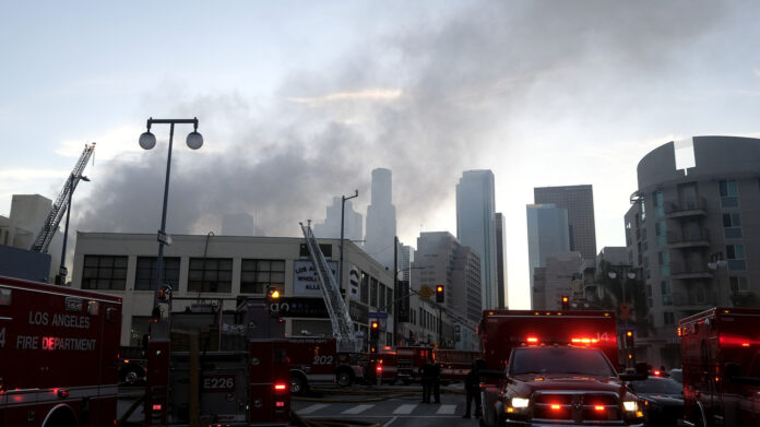 11 Firefighters Injured In Los Angeles Blaze, Explosion