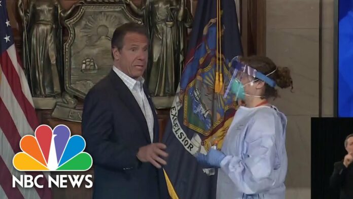 Gov. Cuomo Demonstrates ‘How Easy’ It Is To Take The Coronavirus Test | Meet The Press | NBC News