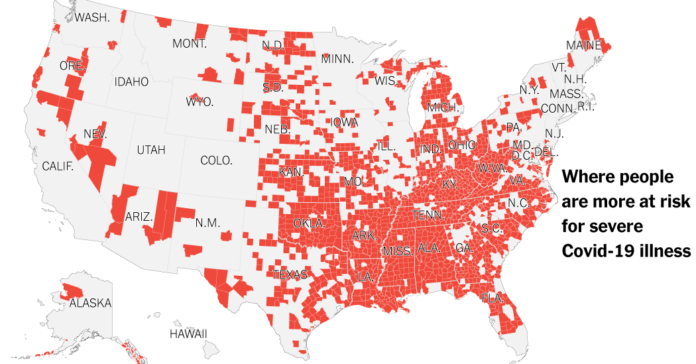 Where Chronic Health Conditions and Coronavirus Could Collide