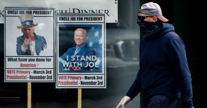 Coronavirus pandemic prompts Joe Biden to talk bold change