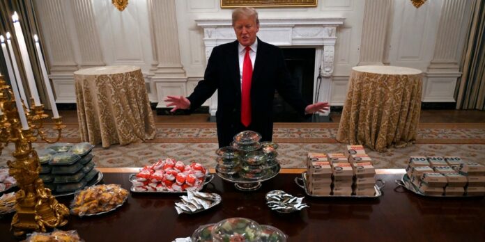 Fast-food franchisee advising White House donates to Trump reelection