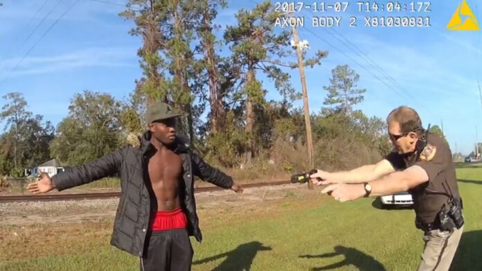 Bodycam shows Glynn County officer attempting to tase Ahmaud Arbery back in 2017