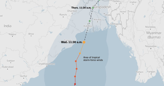 Live Cyclone Amphan Map: Tracking the Storm’s Path