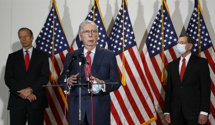 Mitch McConnell slams House for ‘paid leave’ in May