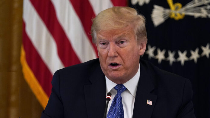 President Trump participates in a listening session with African American leaders