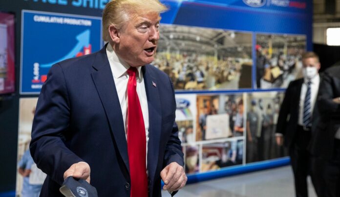 Trump blasts Michigan AG for ‘viciously threatening’ Ford for letting him tour plant without mask