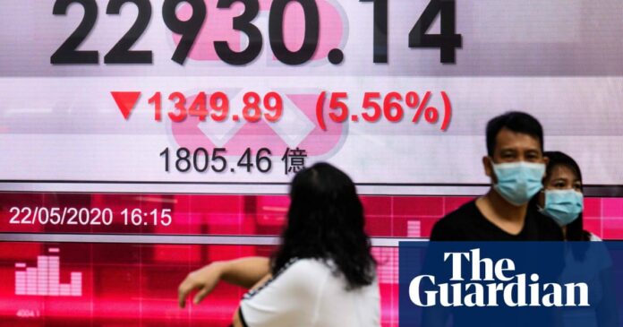 Global markets fall as China moves to tighten control over Hong Kong