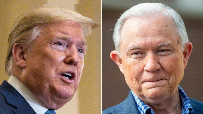 Trump rips Jeff Sessions, backs his Senate-runoff opponent: ‘He let our Country down’