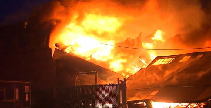 VIDEO: Massive 4-Alarm Fish Processing Warehouse Fire Erupts Near Fisherman’s Wharf