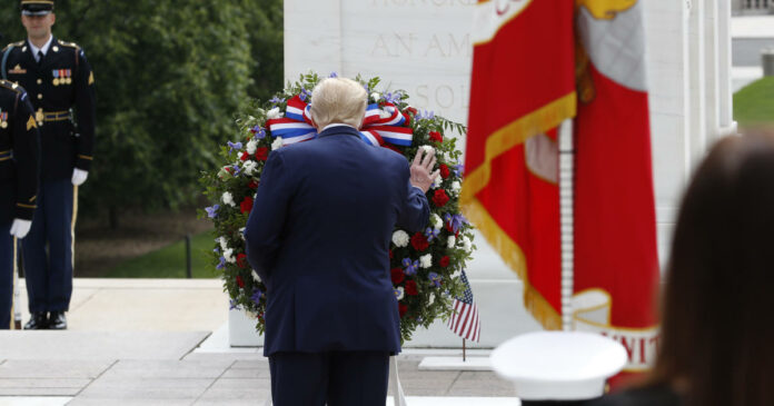 Trump visits Arlington National Cemetery and Fort McHenry on Memorial Day