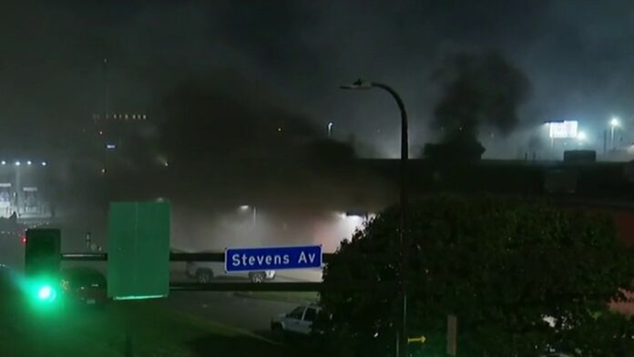 Local post office burns as riots, looting continues in Minneapolis
