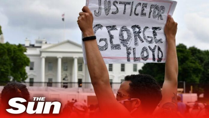 Police use pepper spray as protesters gather near White House after George Floyd’s death