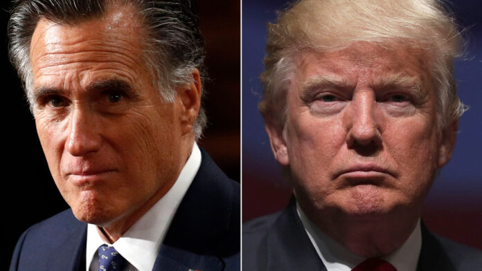 Romney blasts Trump for pushing Scarborough conspiracy theory