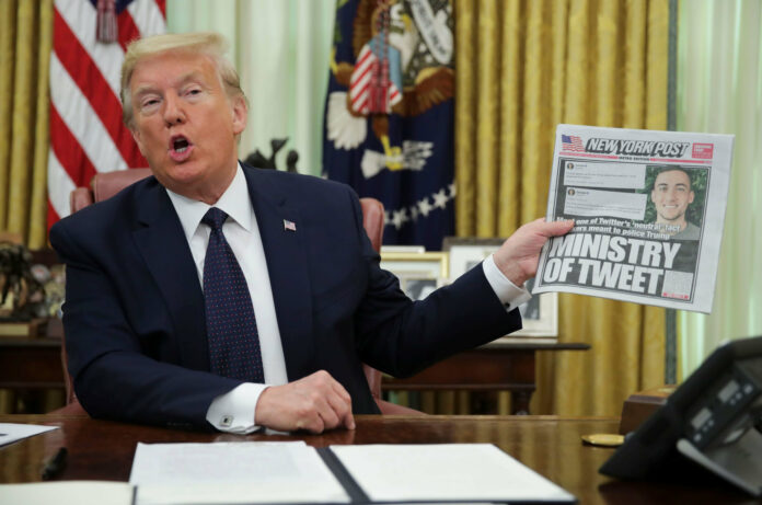 Trump targets social media companies with executive order after Twitter fact-checks his tweets