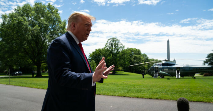 Trump Threatens White House Protesters With ‘Vicious Dogs’ and ‘Ominous Weapons’