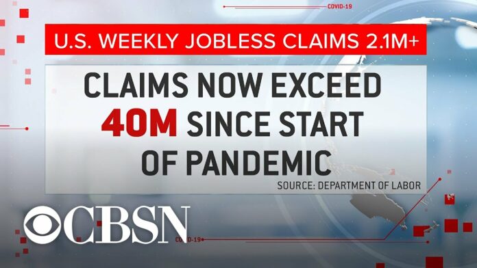 U.S. jobless claims exceed 40 million amid pandemic
