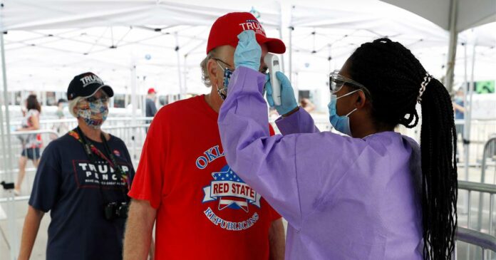 6 Trump campaign members in Tulsa test positive for the coronavirus ahead of rally