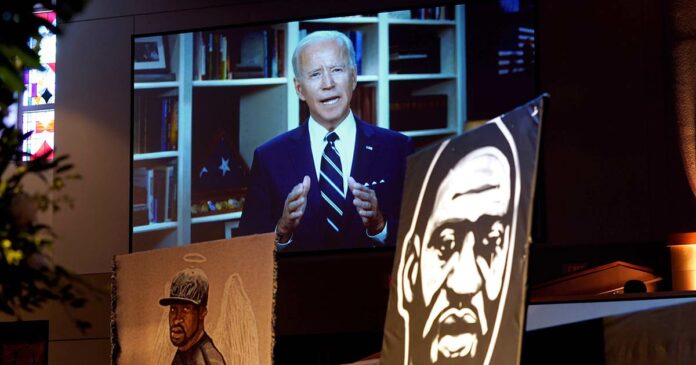 Biden calls for ‘racial justice’ during emotional George Floyd funeral speech