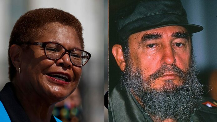 Biden VP hopeful Karen Bass slammed over past praise for Fidel Castro: report