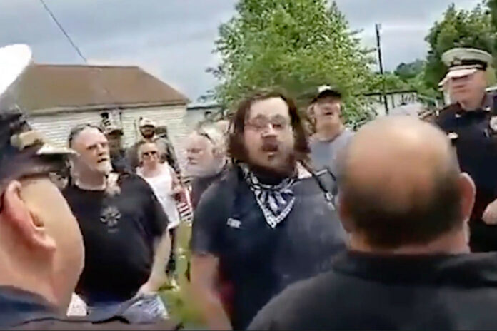 Black Lives Matter protester sucker-punched as bikers overwhelm rally