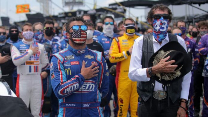 Bubba Wallace shares with Dale Jr. behind scene stories from Talladega