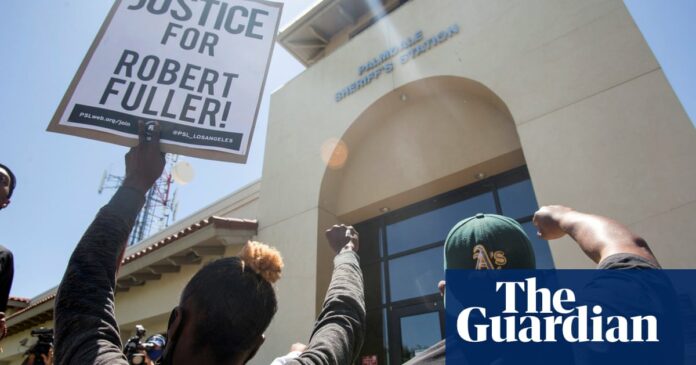 California protesters demand investigation into death of black man hanging from tree