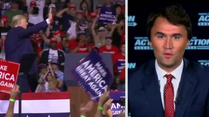 Charlie Kirk: So refreshing to see Trump back in front of his base