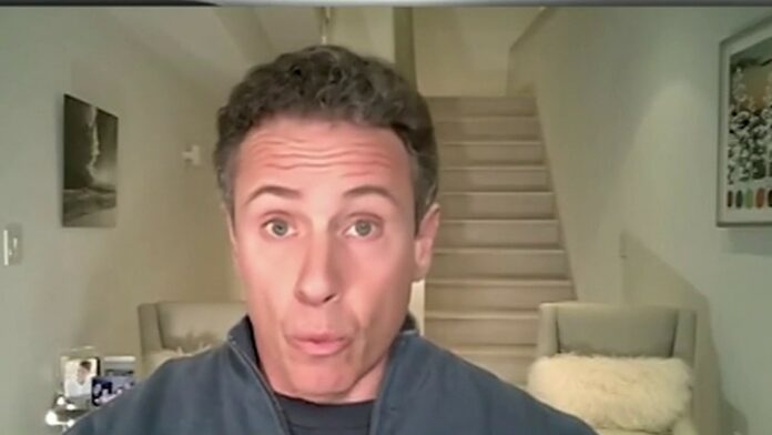 CNN’s Chris Cuomo caught naked in background of wife’s yoga video: report