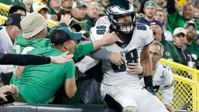 Eagles’ Dallas Goedert was sucker-punched at restaurant during dinner with family, video shows